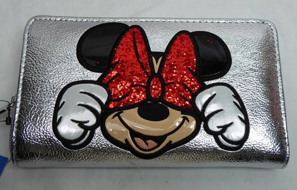 Disney Portmonee Geldbörse Danielle Nicole: Minnie Mouse silber