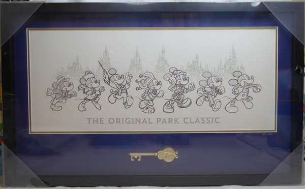 Disney Disneyland Paris Schlüssel mit Zeichnungen Park Classic World biggest Mouse Party