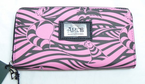 Disney DIFUZED Alice im Wunderland Grinsekatze Geldbörse rosa/schwarz