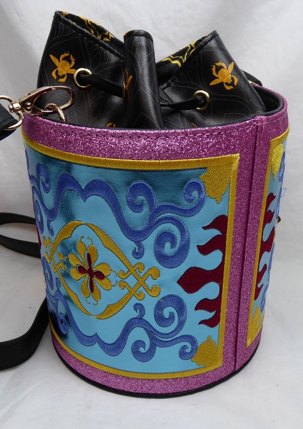 Disney DIFUZED Aladdin Magic Carped Glitter Drawstring Bucket Bag