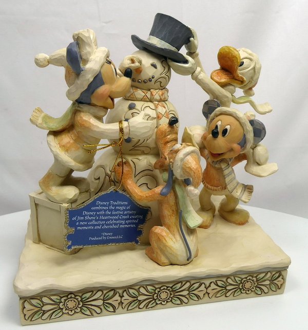 Disney Enesco Traditions Jim Shore Figur Mickey Minnie Pluto donald FAB 5 White woodland