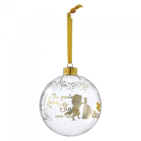 Disney Enesco Enchanting Ornament Weihnachtsbaumschmuck Die SChöne und das Biest Weihnachtsbaumkugel