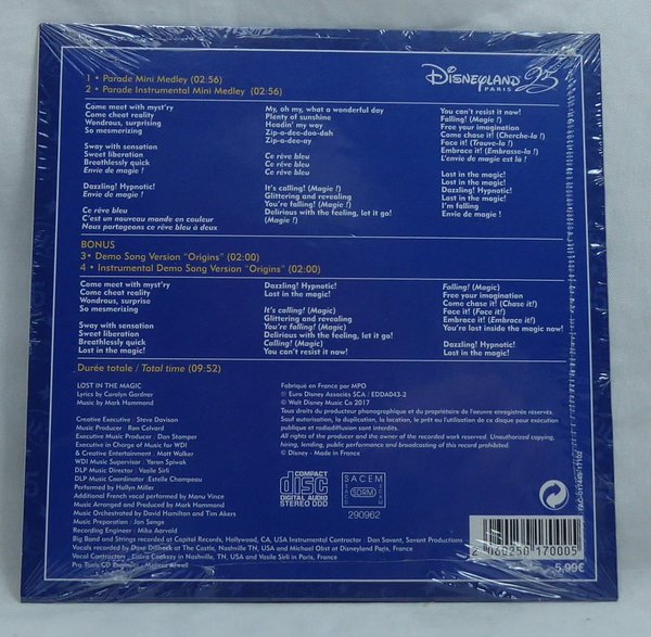 Disney Disneyland Paris 25 Years of the Stars CD