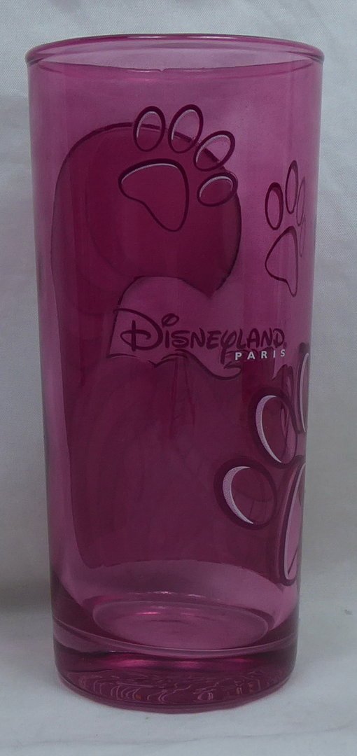 Disney Disneyland Paris Glas Trinkglas Saftglas Wasserglas Grinsekatze Cheshire
