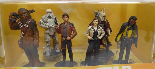 Disney Star Wars Han solo Spielfuren Set mit 6 Figuren Boba Fett Chewbaca Qi'Ra
