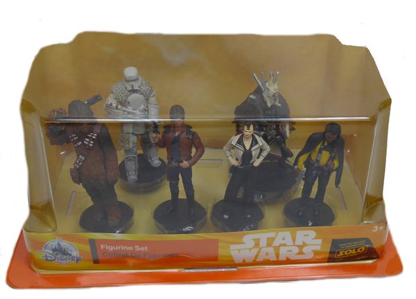 Disney Star Wars Han solo Spielfuren Set mit 6 Figuren Boba Fett Chewbaca Qi'Ra