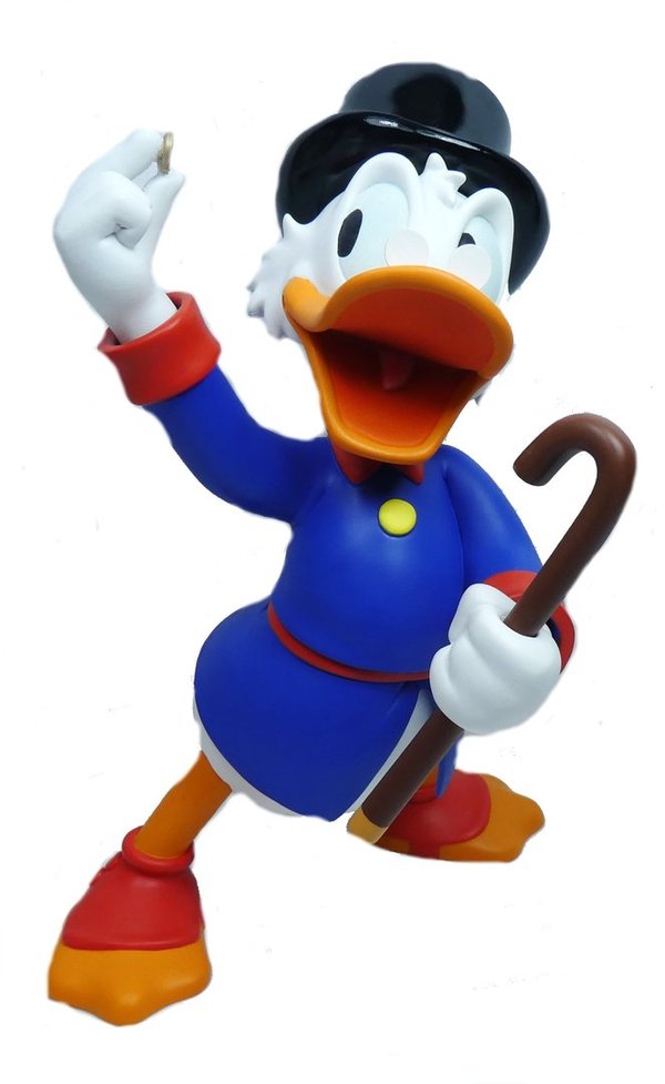 Disney Figur Leblon Delienne Dagobert Duck mit Glücksthaler