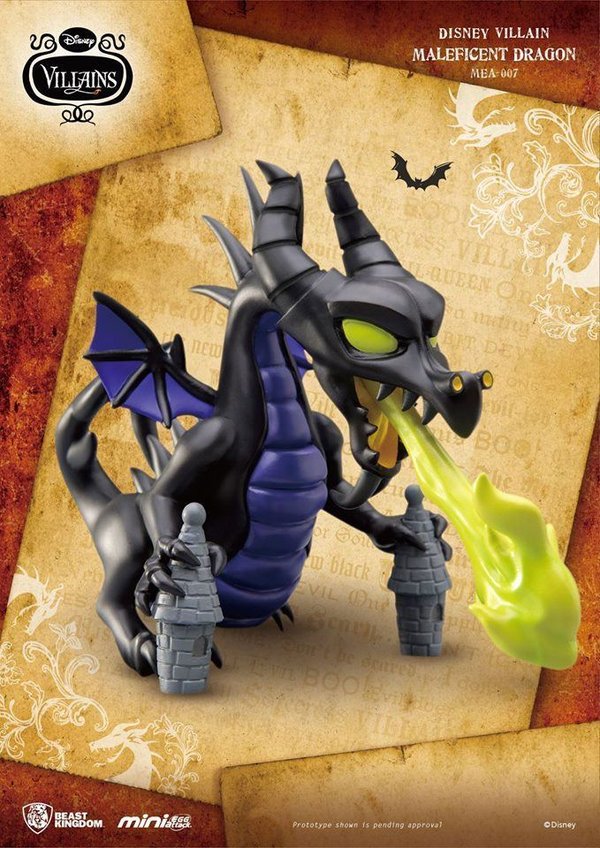 Disney Villains Mini Egg Attack Figur Maleficent Dragon 10 cm