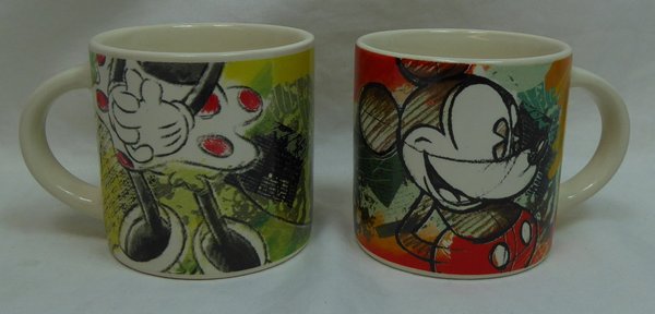 Disney egan Porzellan Mug Kaffeeasse Espresso Mickey & Minnie Set 1