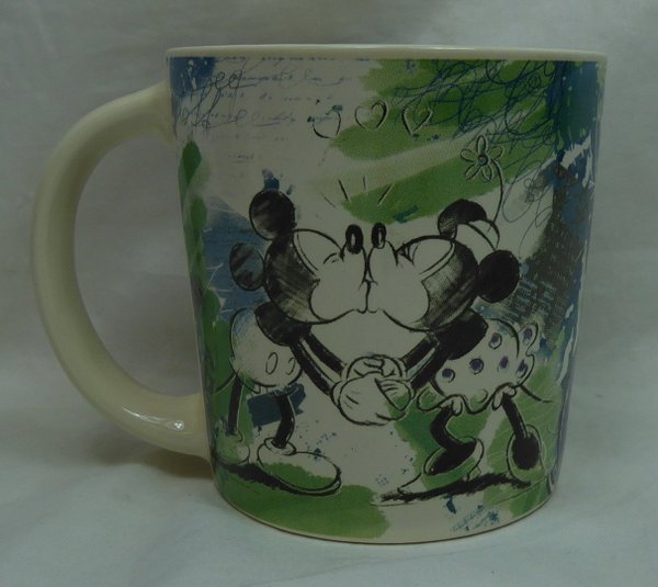 Disney egan Porzellan Mug Kaffeeasse Teetasse Mickey & Minnie 1