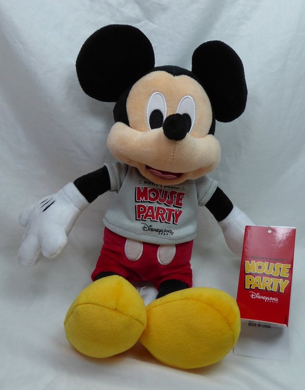 Disney Disneyland Paris Plüsch Teddy Figur Plüschtier : Mickey Mous Worlds Biggest Mouse Party