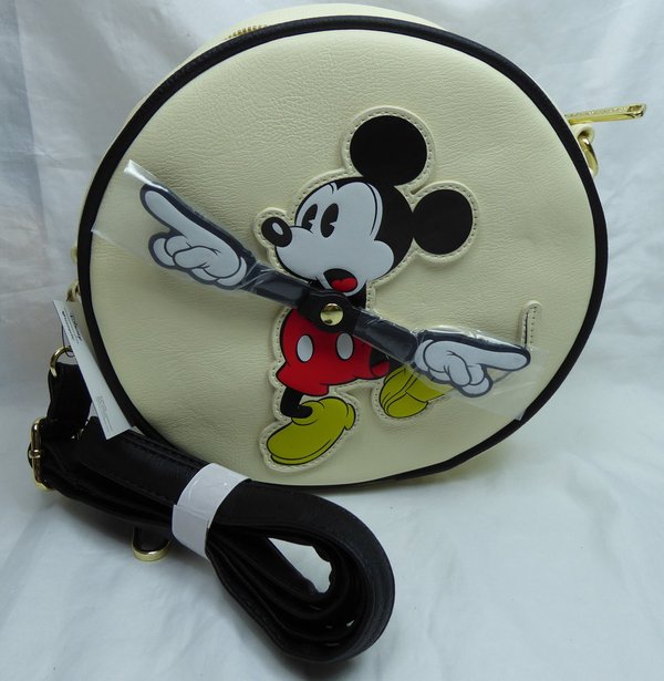 Loungefly Disney Schultertasche Mickey Mouse als Uhr WDTB1385