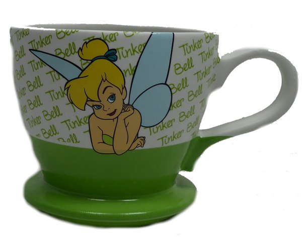 Disney Disneyland Paris MUG Tasse Kaffeetasse Teetasse auf "Untertasse" Tinker Bell