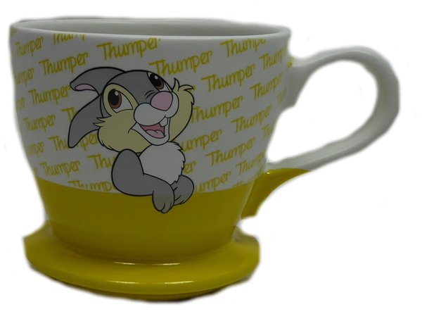 Disney Disneyland Paris MUG Tasse Kaffeetasse Teetasse auf "Untertasse" Klopfer aus Bambi