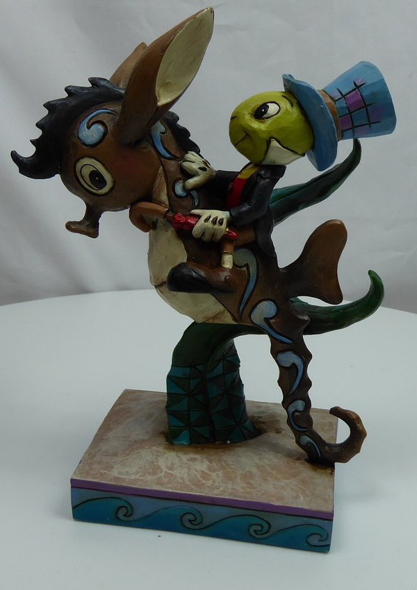 Diseny Enesco Traditions Jim Shore : Horsing Aroung Jiminy Grille aus Pinocchio