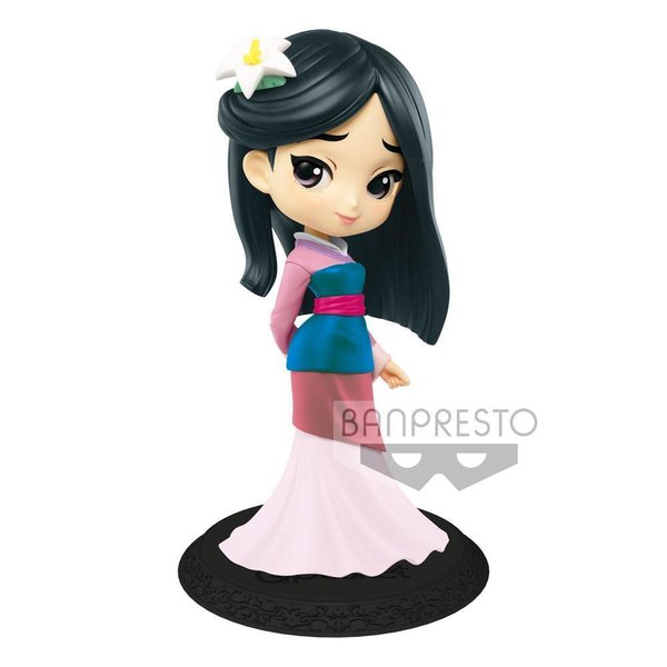 Disney Q Posket Minifigur Mulan B Pastel Color Version 14 cm