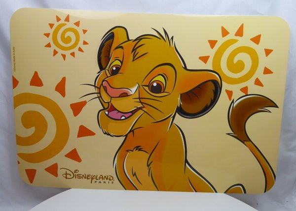 Disney Disneyland Paris Tischset Platzset Platzdeckchen Simba König der Löwen