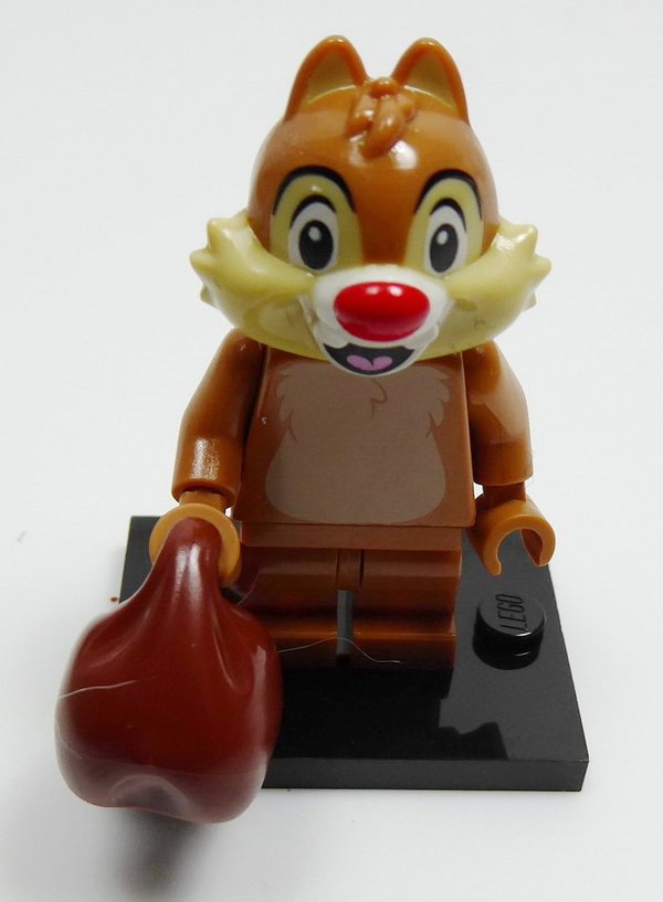 Disney Lego Minifigur Serie 2 A- B Hörnchen Chip Dale rote Nase