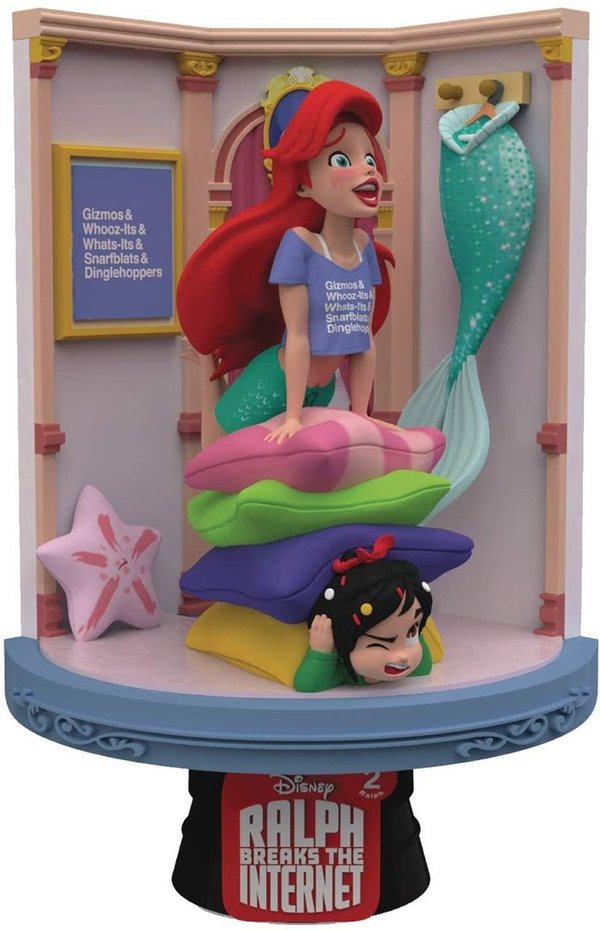 Disney Figur Beast Kingdom Diorama Ralph Reichts Arielle & Vanellope