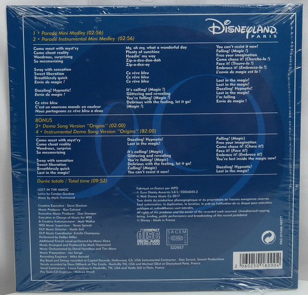 Disney Disneyland Paris Stars on Parade Musik CD