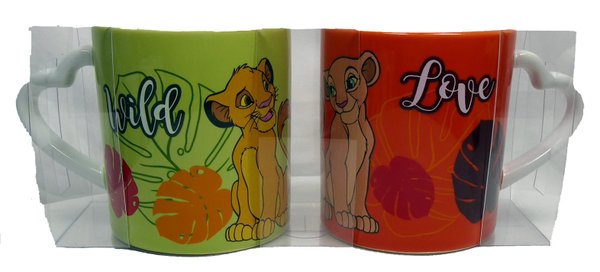 Disney Tassen Kaffeetassen Pott MUG Tasse König der Löwen Simba & Nala