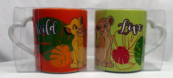 Disney Tassen Kaffeetassen Pott MUG Tasse König der Löwen Simba & Nala