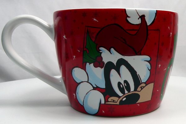 Disney Disneyland Paris MUG Kaffeetasse Tasse Pott Weihanchtstasse Mickey & Goofy