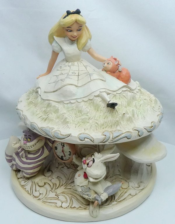 Disney Enesco Traditions figure Jim Shore: Alice in Wonderland on Mushroom Cheshire Cat