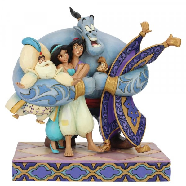 Disney Enesco Traditions Figure Jim Shore: Aladdin Group Hug Group Hug 6005967