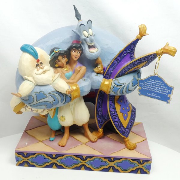 Disney Enesco Traditions Figurine Jim Shore : Aladdin Group Hug Group Hug 6005967