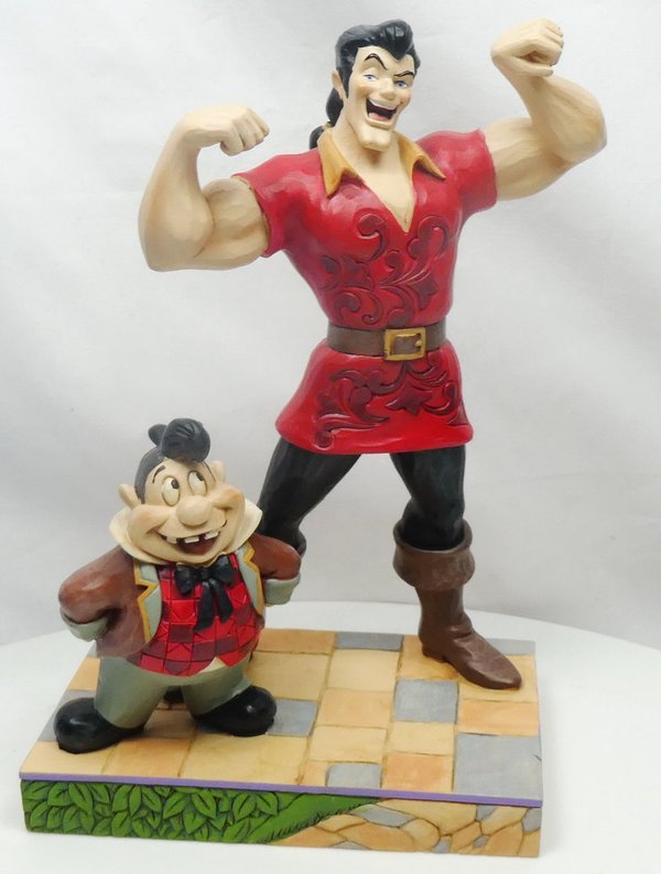 Disney Enesco Traditions Figur Jim Shore : Die schöne und das Biest Gaston & Lefou