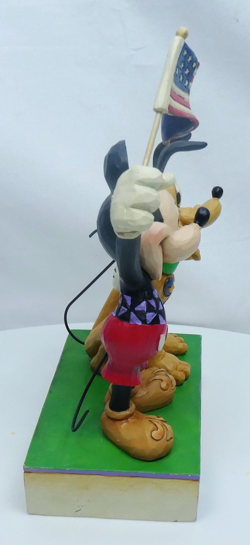 Disney Enesco Traditions Figur Jim Shore : Mickey & Pluto Patriot USA