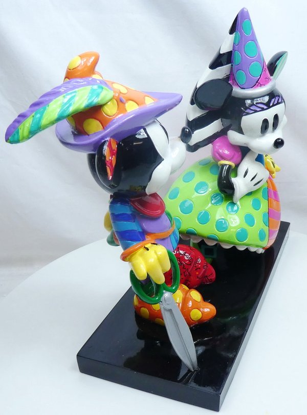 Disney Enesco Romero Britto Figur : Mickey & Minnie Mouse Ritter und Fräulein