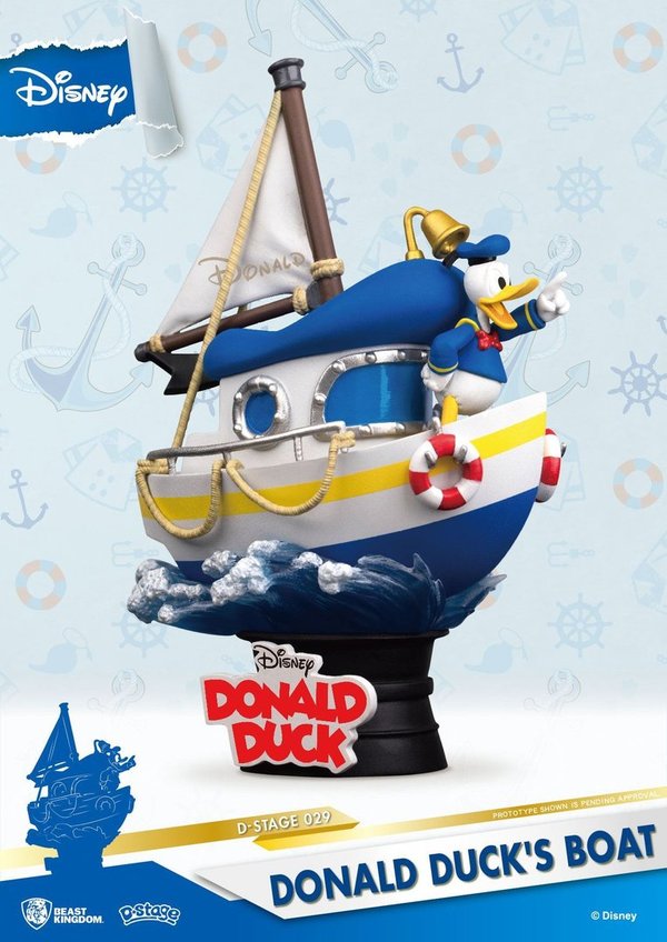 Disney Beaat Kingdom D-Select Diorama : Summer Series Donald Duck
