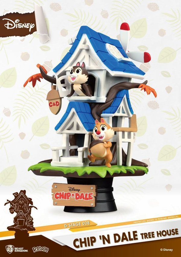 Disney Beaat Kingdom D-Select Diorama : Summer Series A- und B- Hörnchen Chip & Chap