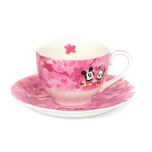 Disney English Ladies Co Porzellan Tasse und Untertasse Mickey und Minnie Tee Set Herbst
