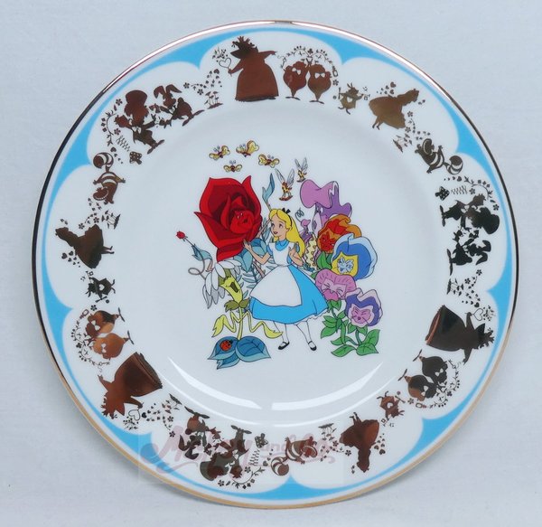 Porzellan Figur Kuchen Teller Dessertteller Alice im Wunderland DIAWPL14830