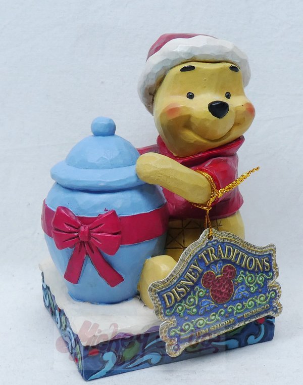 Disney Enesco Jim Shore Traditions 6002845 Winnie Pooph with honey pot