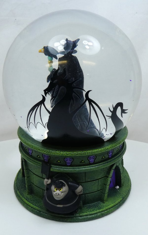 Disney Disneyland Paris Schneekugel Maleficent mit Drache