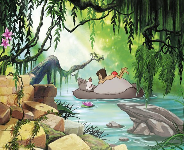 Disney Komar Fototapete : Dschungelbuch Probiers mal mit Gemütlichkeit
