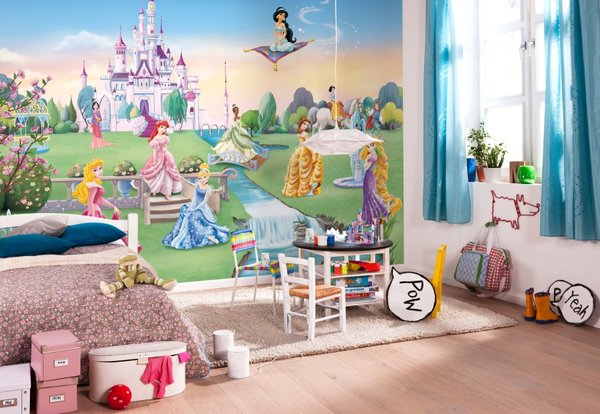 Disney Komar Fototapete : Prinzessinen verwandeln jeden Raum in ein schloss