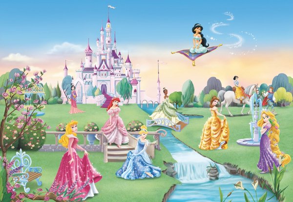 Disney Komar Fototapete : Prinzessinen verwandeln jeden Raum in ein schloss