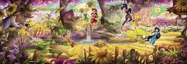 Disney Komar Fototapete : Tinker Bell Fairies Forst Feenwald