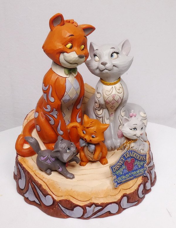 Disney Enesco Jim Shore Traditions 6007057 sculpté par Heart Aristocats