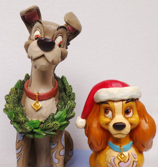 Disney Enesco Jim Shore Traditions 6007071 Susi & Strolch Lady and the Tramp Weihnachten