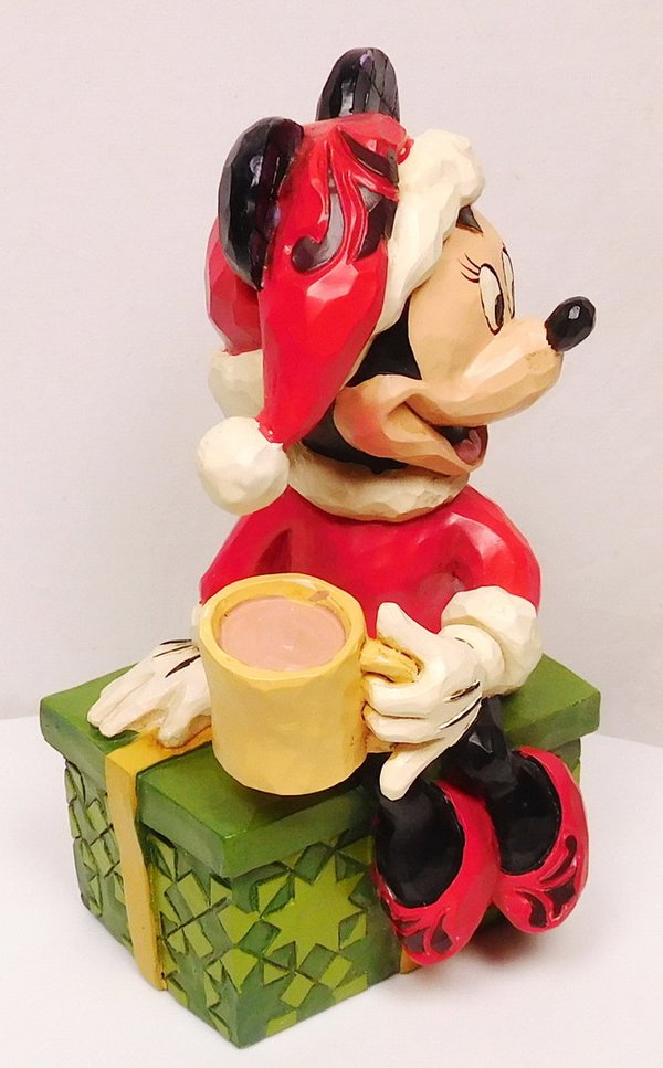 Disney Enesco Jim Shore Traditions 6007069 Minnie Mouse Noël avec chocolat chaud