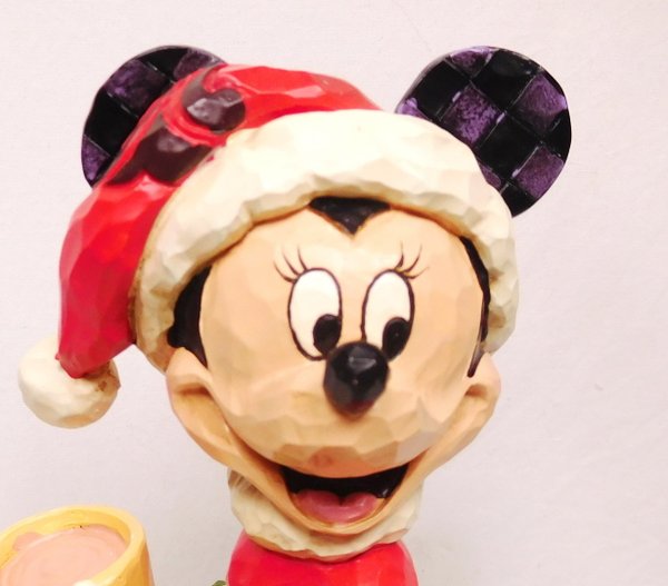 Disney Enesco Jim Shore Traditions 6007069 Minnie Mouse Noël avec chocolat chaud