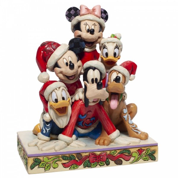 Disney Enesco Jim Shore Traditions 6007063 Christmas Stacked Friends