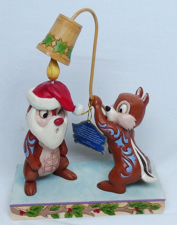 Disney Enesco Traditions Jim Shore Figur Chip n Dale A & B Hörnchen Weihnachten