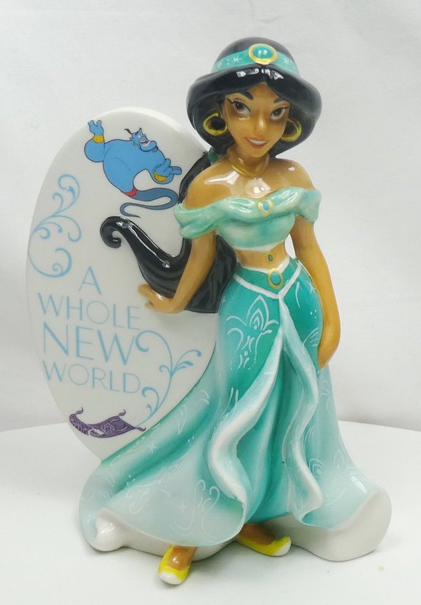 Disney Figur English Ladies Porzellan mit 24k Gold Anteil : Aladdin Jasmin